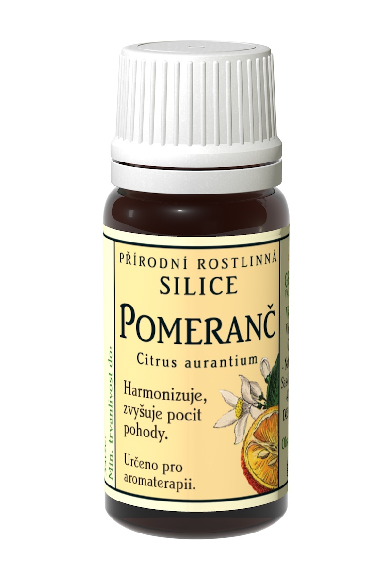 Pomeranč 10 ml 100% přírodní rostlinná silice Grešík