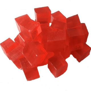 Mýdlová hmota průhledná červená 300 g